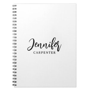 Carnet Professionnel élégant moderne minimaliste ajouter 