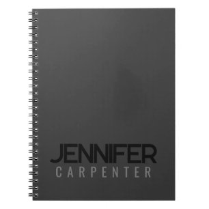 Carnet Professionnel élégant moderne minimaliste ajoutez 