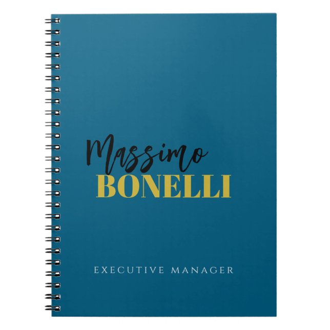 Carnet Professionnel élégant moderne minimaliste simple (Devant)