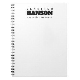 Carnet Professionnel élégant moderne minimaliste simple