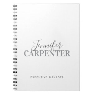Carnet Professionnel élégant moderne minimaliste uni