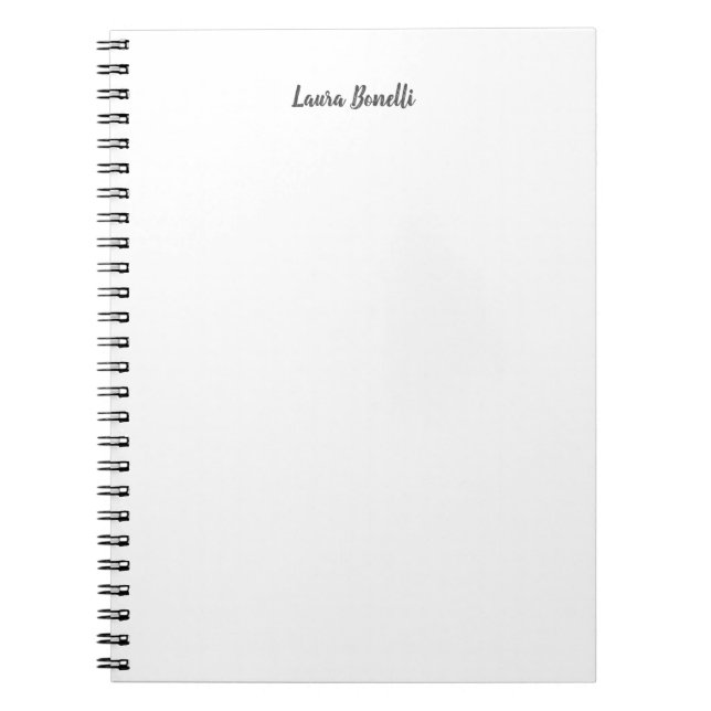 Carnet Professionnel Minimaliste Moderne Simple (Devant)