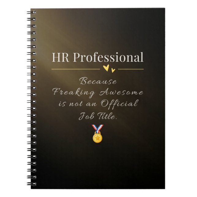 CARNET professionnel RH - Citation amusante (Devant)