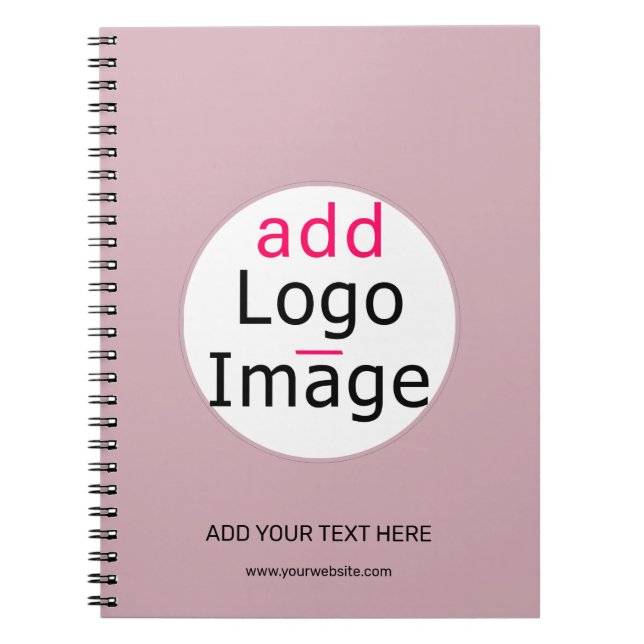 Carnet Professionnel tendance moderne personnalisable ros (Devant)