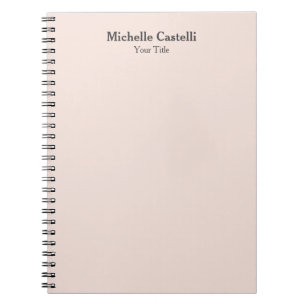 Carnet Professionnel Unique Classique Simple