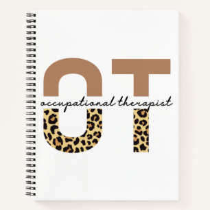 Carnet Professithérapeute OT cheetah cadeaux