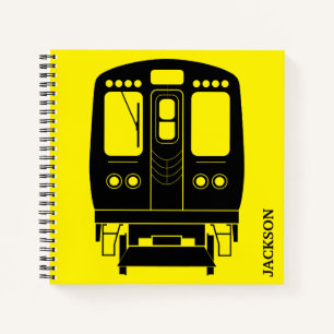 Carnet Profil de Black Chicago "L" sur Arrière - plan jau
