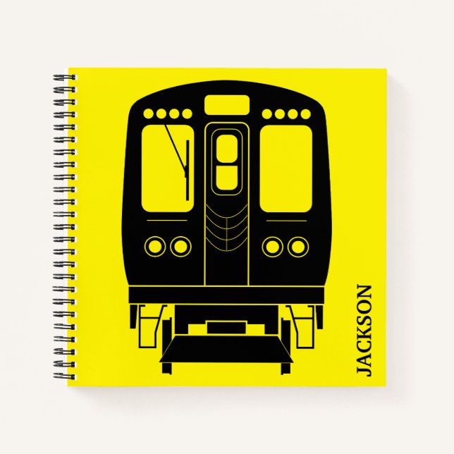 Carnet Profil de Black Chicago "L" sur Arrière - plan jau (Devant)