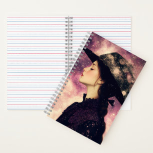 Carnet Profil d'une femme dans un Casquette noir - Muse c