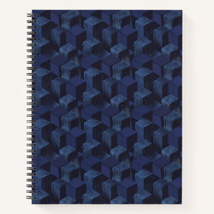 Carnet "Profondeur en bleu : cap cubesique"