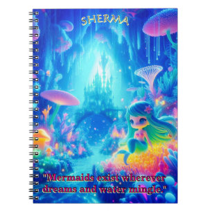 Carnet Profondeurs mystiques - Chibi Mermaid & Jardin bri