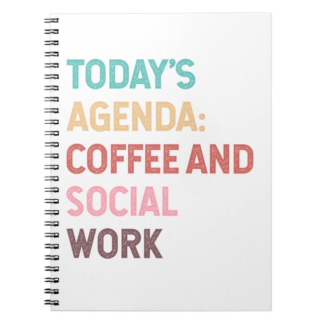 Carnet Programme D'Aujourd'Hui Café Et Travail Social (Devant)