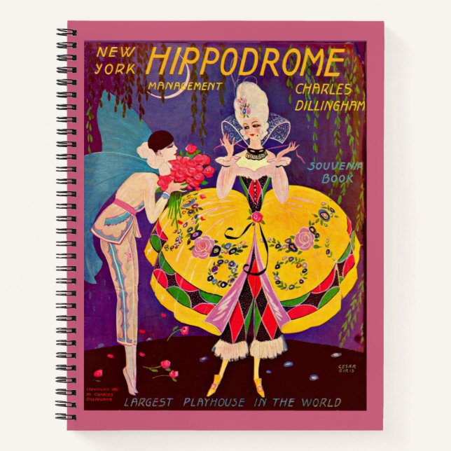 Carnet Programme Hippodrome de New York des années 1920 (Devant)
