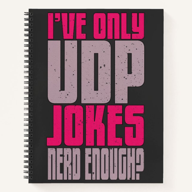 Carnet Programmeur informatique udp Joke (Devant)