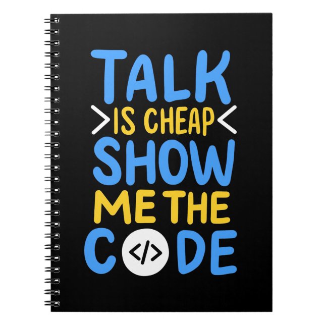 Carnet Programmeur Me Montre Le Code (Devant)