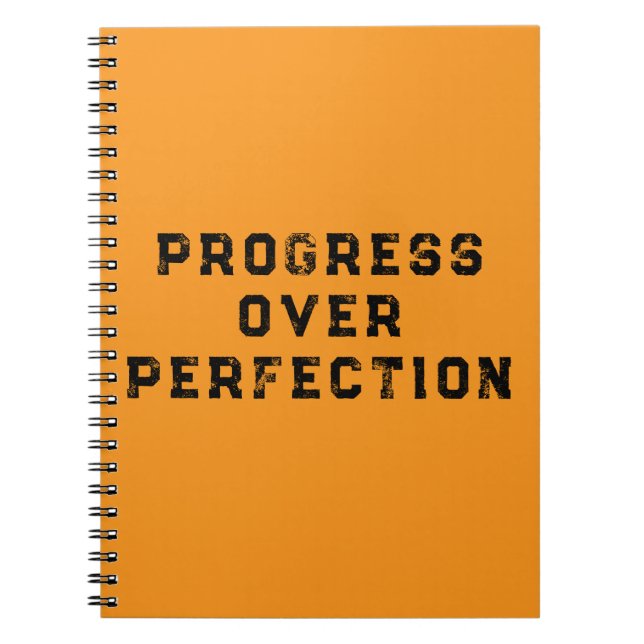 Carnet Progrès plutôt que perfection  (Devant)