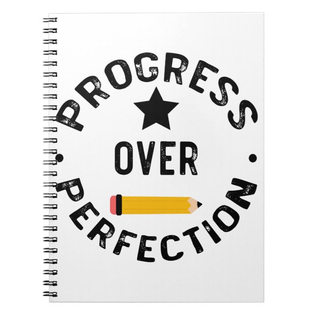 Carnet Progrès Plutôt que Perfection Retour à l'école Ens (Devant)