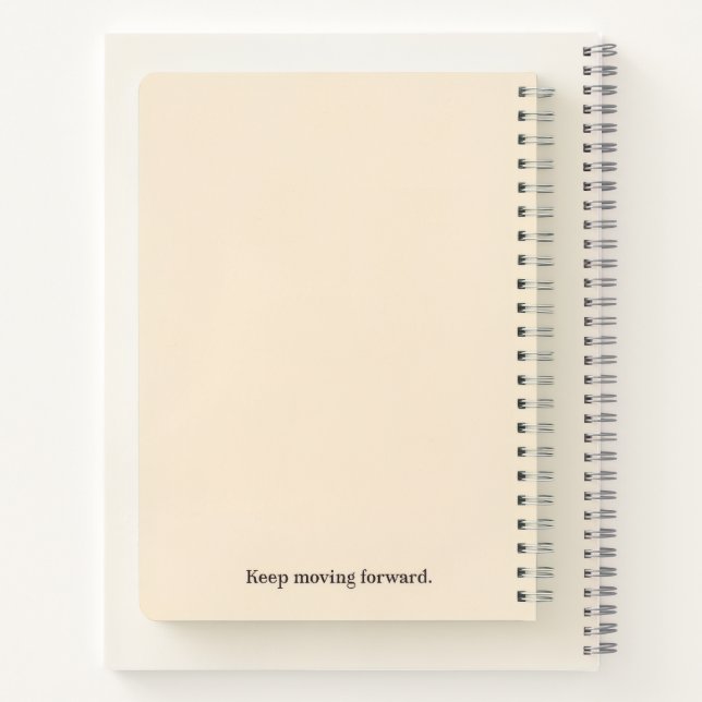 Carnet "Progrès sur la perfection" Spirale Motivationnell (Dos)