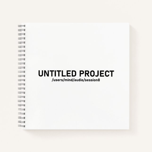Carnet Projet sans titre - Session audio Glitch Tee V1 (Devant)