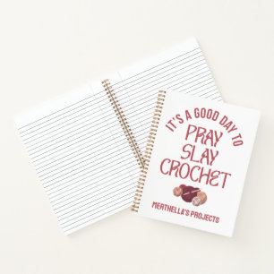 Carnet Projets de crochet chrétien Prier TUER