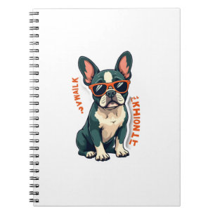 Carnet Promenade Vintage J'y Réfléchirai Bouledogue Franç