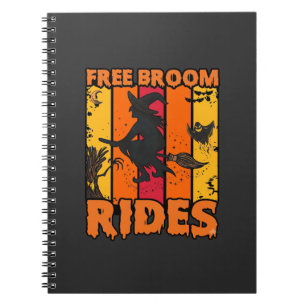 Carnet Promenades en balai Halloween Sorcière volante fan