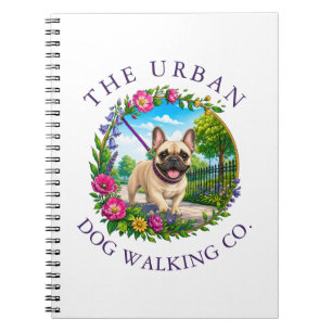 Carnet Promeneur de chien Bouledogue Français Garderie