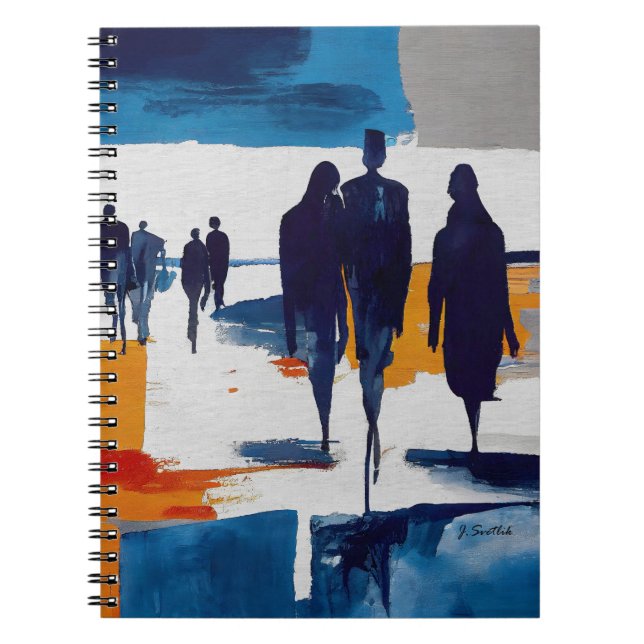 Carnet Promeneurs d'après-tempête – Figures abstraites (Devant)
