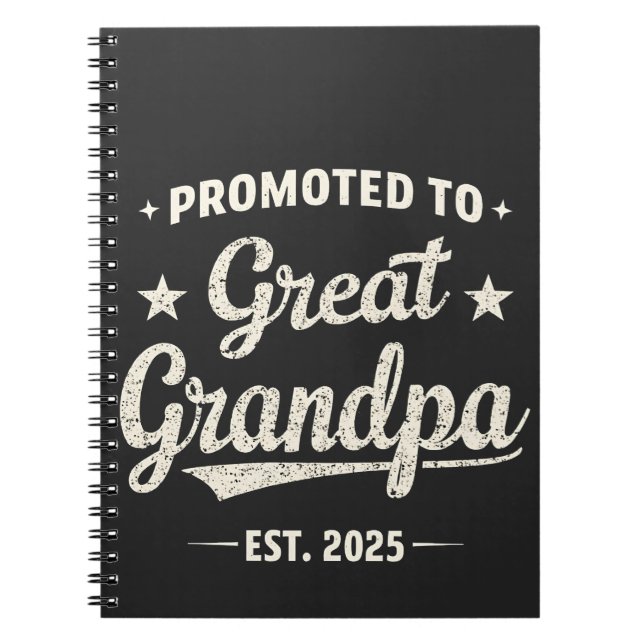 Carnet Promoté pour le cadeau de famille Great Grand-père (Devant)