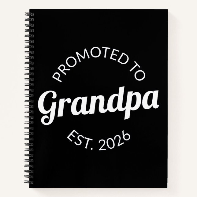 Carnet Promu À Grand-Père Est. 2026 I (Devant)
