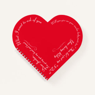 Carnet Proposition de mariage sur mesure amusante Saint-V