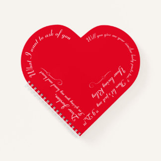 Carnet Proposition de mariage sur mesure amusante Saint-V