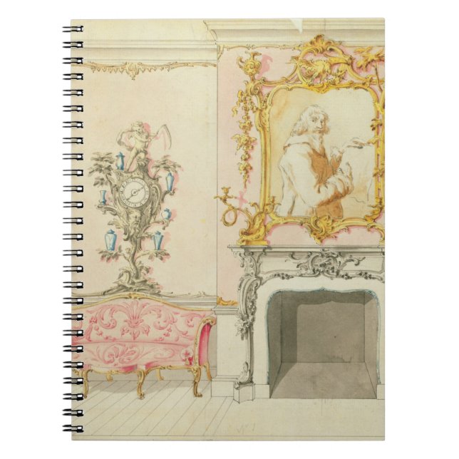 Carnet Proposition pour un intérieur de salon, 1755-60 (Devant)