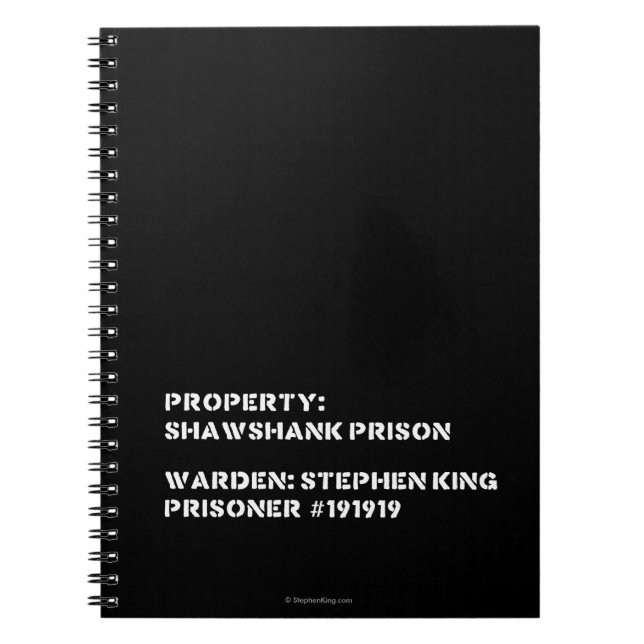 Carnet Propriété : Prison de Shawshank (Devant)