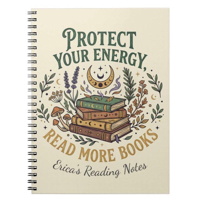Carnet Protect Your Energy Read More Books Celestial (Devant)