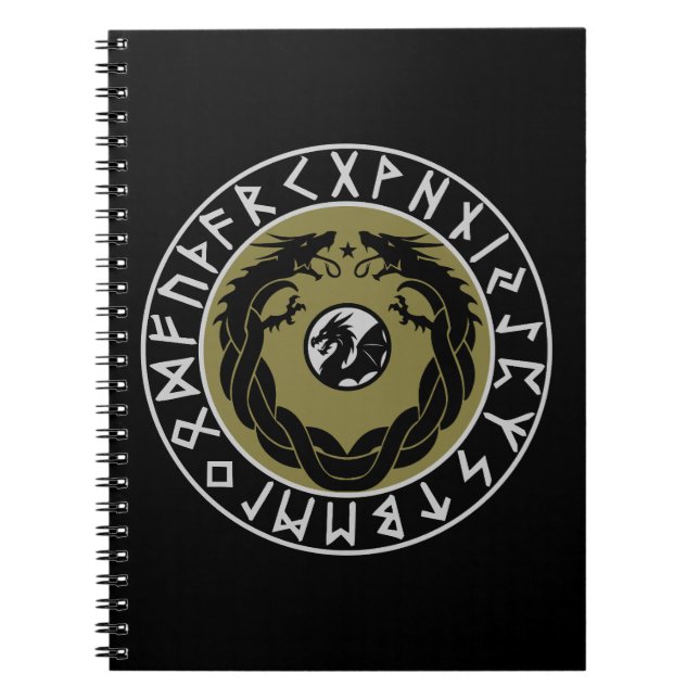 Carnet Protection de Rune Viking Dragon (Devant)