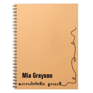 Carnet Protection orange personnalisée de griffonnage