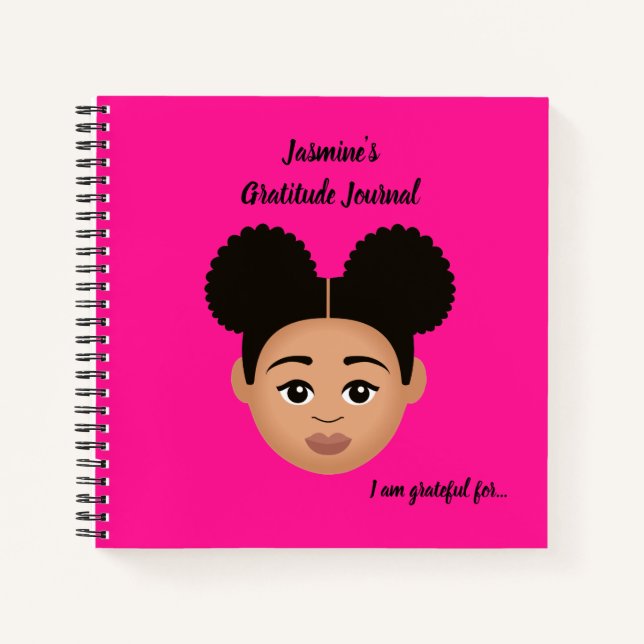 Carnet #Proud2BNaturalMe Journaux de Gratitude personnali (Devant)
