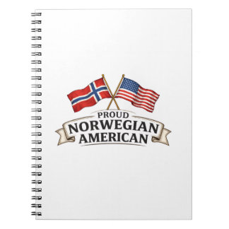 Carnet Proud Norwegian American Notebook