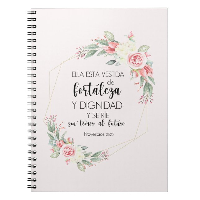 Carnet proverbios 31 25 Libreta con espiral (Devant)