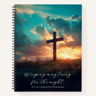 Carnet Psalm 30:5 Croix Chrétienne Personnalisée