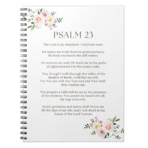 Carnet Psaume 23 NKJV Le Seigneur est Mon Pasteur