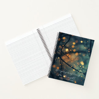 Carnet Psaume 30:5 Étude Biblique Bokeh Branches Personna