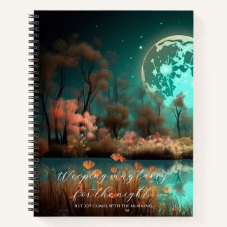 Carnet Psaume 30:5 Green Moon Custom