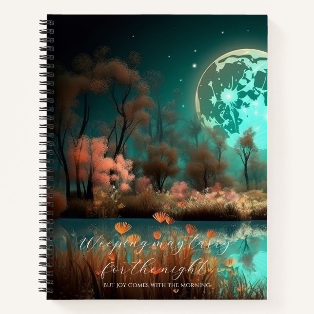 Carnet Psaume 30:5 Green Moon Custom  (Devant)