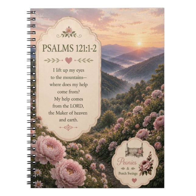 Carnet Psaumes 121: 1-2 Journal/Cahier  (Devant)