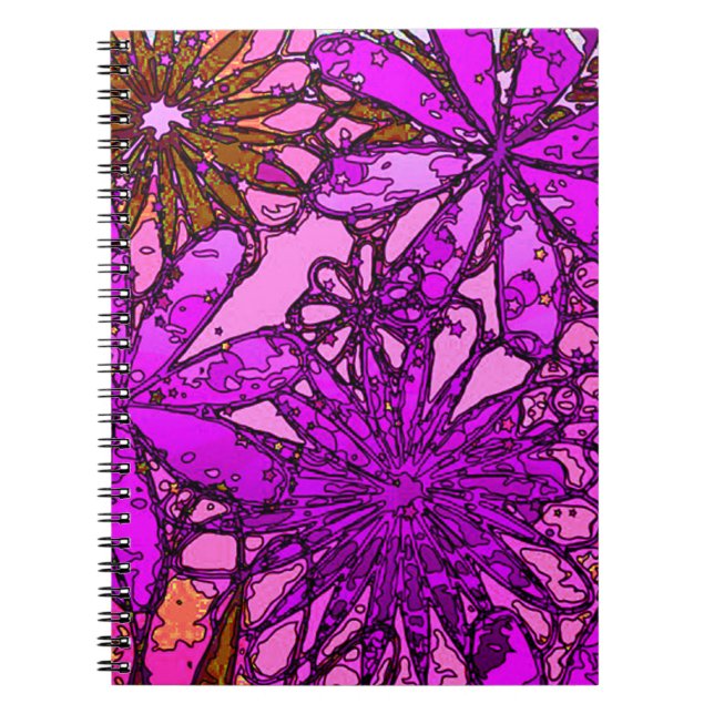 Carnet psychédélique de flower power (Devant)