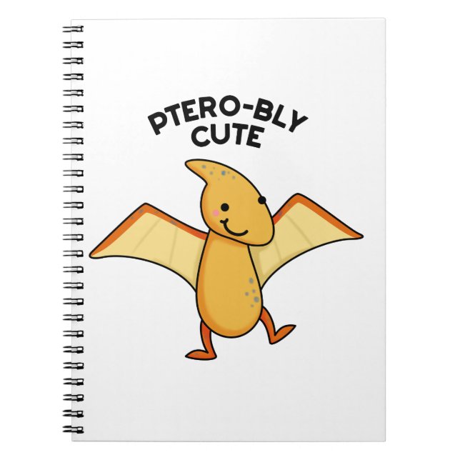 Carnet Pterobly Mignon Dinosaure Pterodactyle Pun  (Devant)