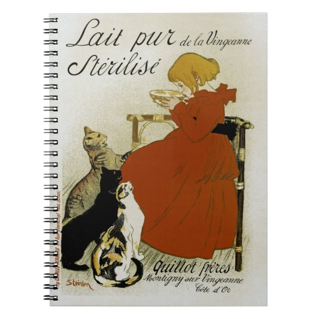 Carnet Publicité ancienne pour le lait français (Devant)