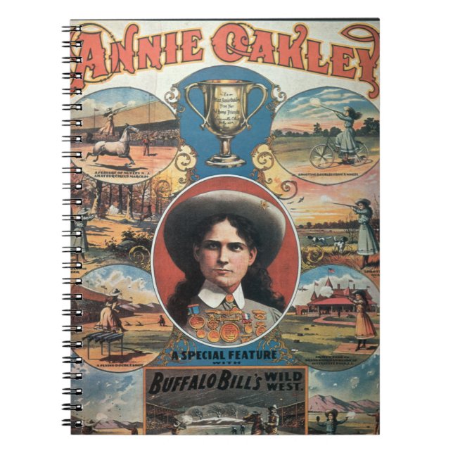 Carnet Publicité par affichage Annie Oakley comportant (Devant)